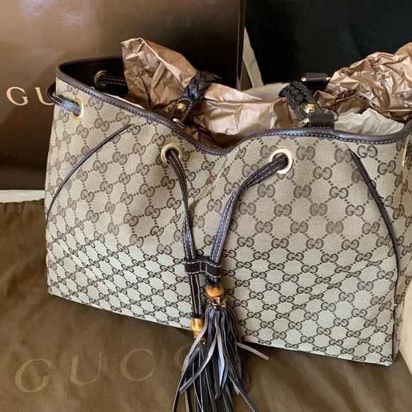 Gucci Beige and Brown Shoulder Bag - Picture 3 of 16